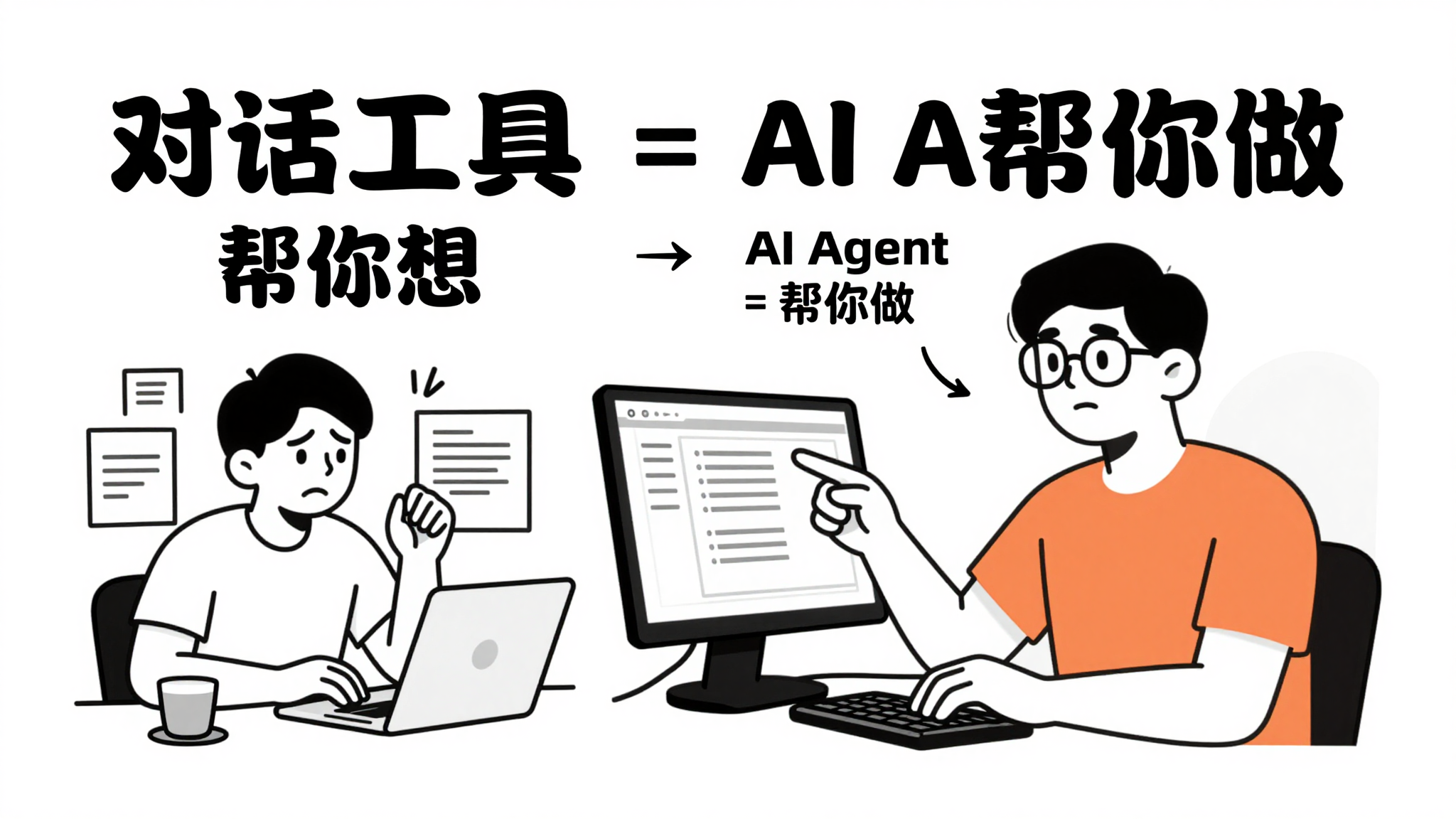 封面图:对话工具 vs AI Agent
